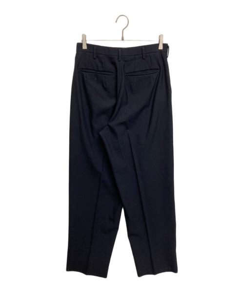 Y's for men（ワイズフォーメン）Y's for men (ワイズフォーメン) ウールギャバジン タック入り スラックス ネイビー サイズ:SIZE Mの古着・服飾アイテム