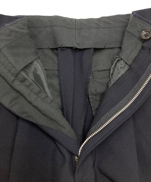 Y's for men（ワイズフォーメン）Y's for men (ワイズフォーメン) ウールギャバジン タック入り スラックス ネイビー サイズ:SIZE Mの古着・服飾アイテム