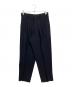 Y's for men（ワイズフォーメン）の古着「ウールギャバジン タック入り スラックス」｜ネイビー