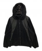 MUZEミューズ）の古着「HOODED FLEECE BLOUSON」｜ブラック