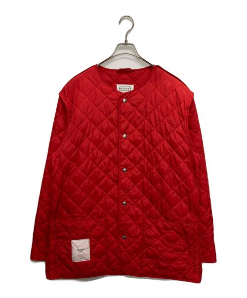 Maison Margiela（メゾンマルジェラ）Maison Margiela (メゾンマルジェラ) RECYCLEDキルティングジャケット レッド サイズ:SIZE 46の古着・服飾アイテム