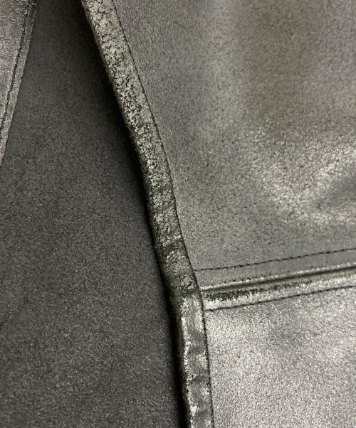 Maison Margiela（メゾンマルジェラ）Maison Margiela (メゾンマルジェラ) REPLICAレザーベスト ブラック サイズ:SIZE 44の古着・服飾アイテム