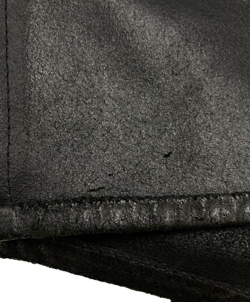 Maison Margiela（メゾンマルジェラ）Maison Margiela (メゾンマルジェラ) REPLICAレザーベスト ブラック サイズ:SIZE 44の古着・服飾アイテム