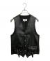 Maison Margiela（メゾンマルジェラ）の古着「REPLICAレザーベスト」｜ブラック