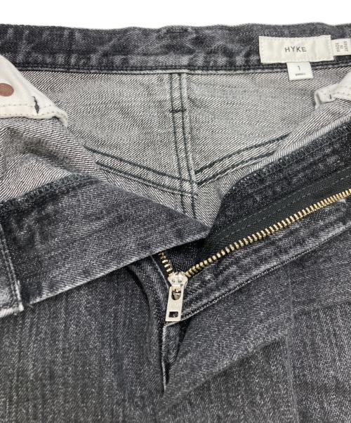HYKE（ハイク）HYKE (ハイク) DENIM MIDI SKIRT ブラック サイズ:SIZE 1の古着・服飾アイテム