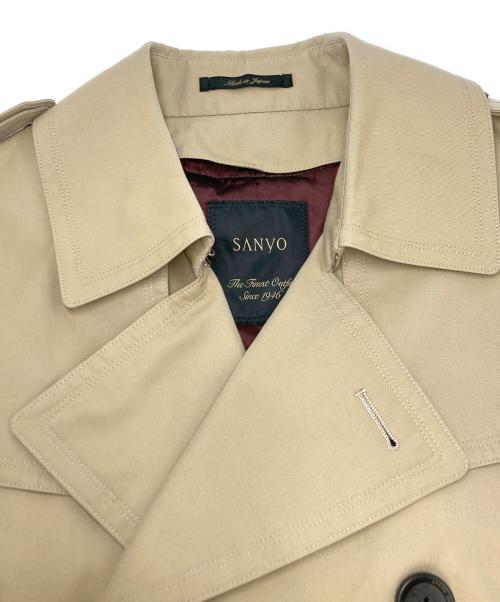 SANYO（サンヨー）SANYO (サンヨー) 100年コート/ライナー付ダブルトレンチコート ベージュ サイズ:SIZE Lの古着・服飾アイテム