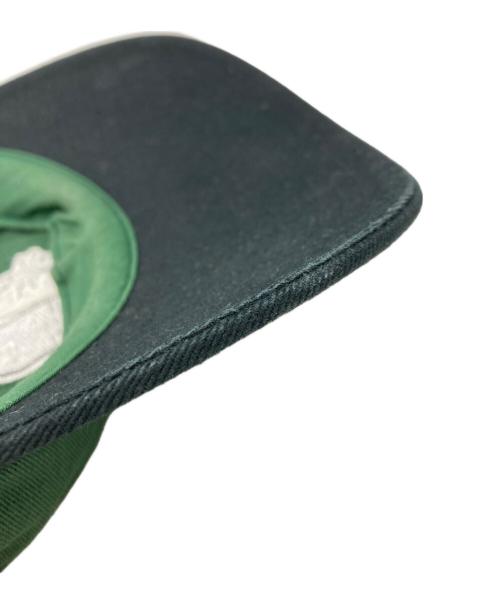 stussy（ステューシー）stussy (ステューシー) 刺繍ロゴキャップ ブラック×グリーン サイズ:FREEの古着・服飾アイテム