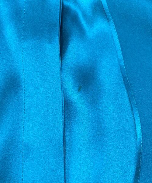 GUCCI（グッチ）GUCCI (グッチ) シルクボウタイブラウス ブルー サイズ:SIZE 36の古着・服飾アイテム