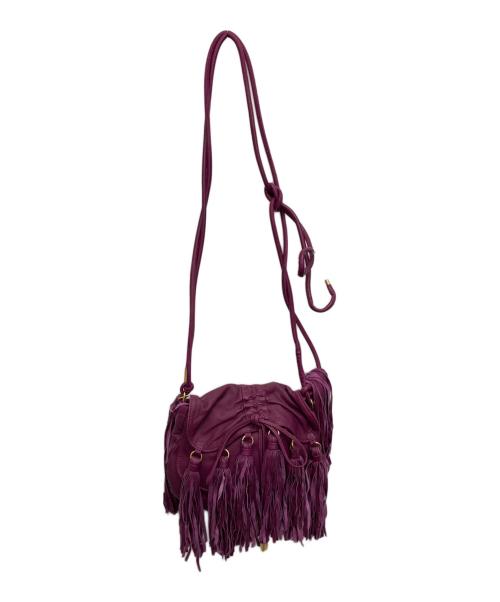 ETRO（エトロ）ETRO (エトロ) タッセルフリンジショルダーバッグ パープルの古着・服飾アイテム