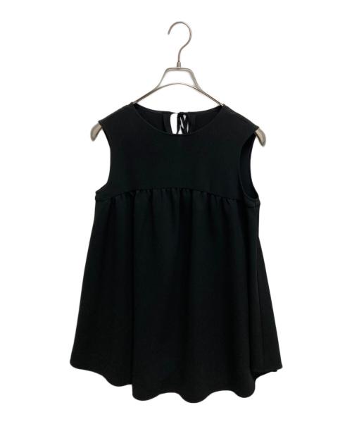 Aveniretoile（アベニールエトワール）Aveniretoile (アベニールエトワール) バックリボンフレアブラウス ブラック サイズ:SIZE 36の古着・服飾アイテム