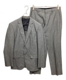 BOSS HUGO BOSS（ボス ヒューゴボス）の古着「シアサッカーセットアップスーツ」｜グレー