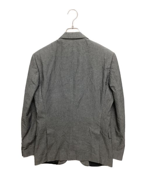 BOSS HUGO BOSS（ボス ヒューゴボス）BOSS HUGO BOSS (ボス ヒューゴボス) シアサッカーセットアップスーツ グレー サイズ:SIZE L (44)の古着・服飾アイテム