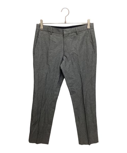 BOSS HUGO BOSS（ボス ヒューゴボス）BOSS HUGO BOSS (ボス ヒューゴボス) シアサッカーセットアップスーツ グレー サイズ:SIZE L (44)の古着・服飾アイテム