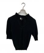 GANNIガニー）の古着「七分丈ニット」｜ブラック