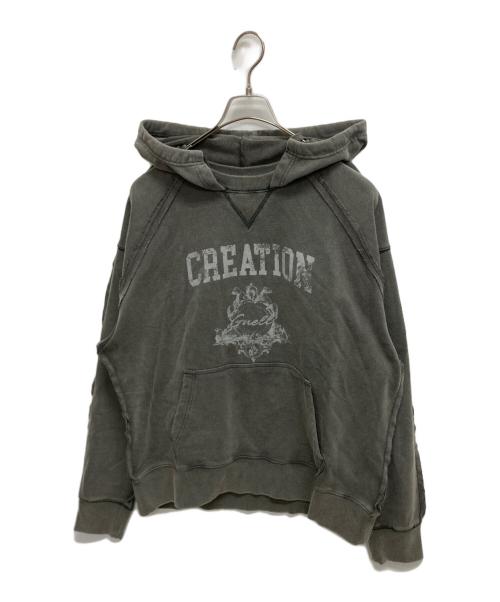 GUELL（グエル）GUELL (グエル) Insideout Hoodie グレー サイズ:SIZE XLの古着・服飾アイテム