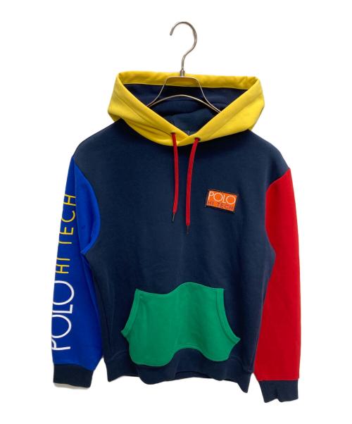 POLO RALPH LAUREN（ポロ・ラルフローレン）POLO RALPH LAUREN (ポロ・ラルフローレン) クレイジーパターンプルオーバーパーカー ネイビー サイズ:SIZE Sの古着・服飾アイテム