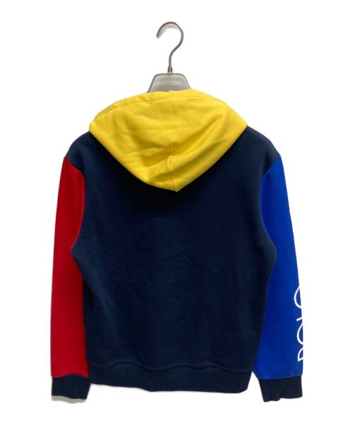 POLO RALPH LAUREN（ポロ・ラルフローレン）POLO RALPH LAUREN (ポロ・ラルフローレン) クレイジーパターンプルオーバーパーカー ネイビー サイズ:SIZE Sの古着・服飾アイテム