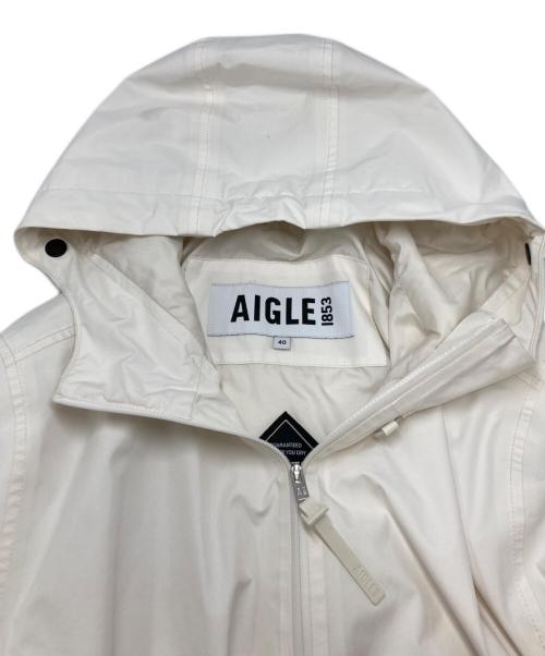 AIGLE（エーグル）AIGLE (エーグル) 2レイヤーフーデッドジャケット ホワイト サイズ:SIZE 40の古着・服飾アイテム