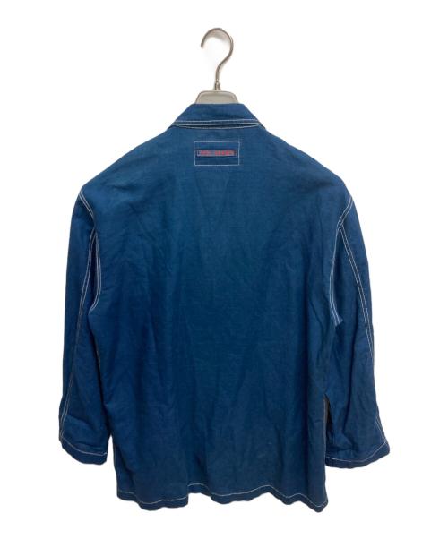 Jean Paul GAULTIER JEANS（ジャンポールゴルチエジーンズ）Jean Paul GAULTIER JEANS (ジャンポールゴルチエジーンズ) コットンリネンジャケット インディゴ サイズ:SIZE 50の古着・服飾アイテム