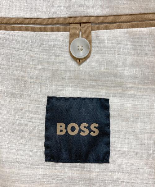 BOSS（ボス）BOSS (ボス) リネンテーラードジャケット アイボリー サイズ:SIZE 46の古着・服飾アイテム
