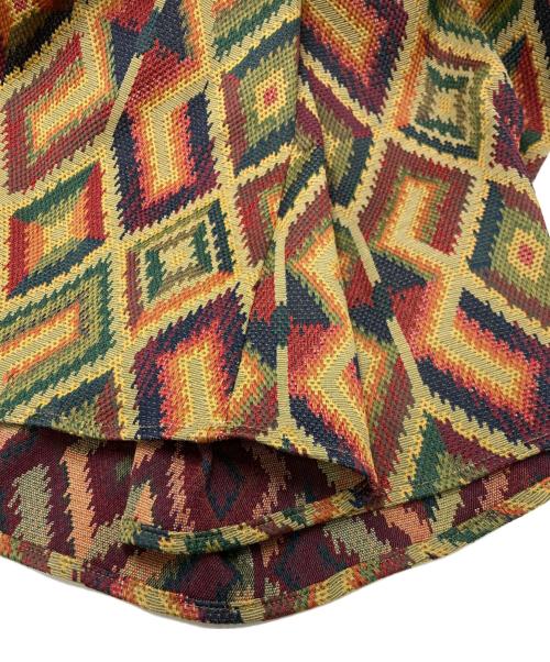 semoh（セモー）semoh (セモー) ジャガードスカート ブラウン×レッド サイズ:SIZE 1の古着・服飾アイテム