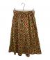 semoh（セモー）の古着「ジャガードスカート」｜ブラウン×レッド