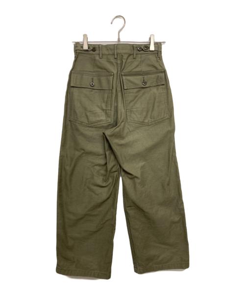 HYKE（ハイク）HYKE (ハイク) BACK SATIN BAKER PANTS カーキ サイズ:SIZE1の古着・服飾アイテム