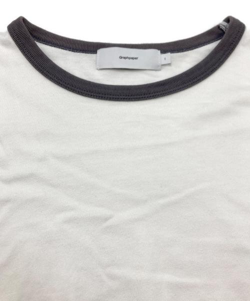 Graphpaper（グラフペーパー）Graphpaper (グラフペーパー) リンガーTシャツ ホワイト サイズ:SIZE 1の古着・服飾アイテム