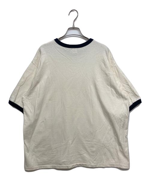 blurhms ROOTSTOCK（ブラームスルーツストック）blurhms ROOTSTOCK (ブラームスルーツストック) otton Rayon 88/12 Trim Tee アイボリー サイズ:SIZE 2の古着・服飾アイテム