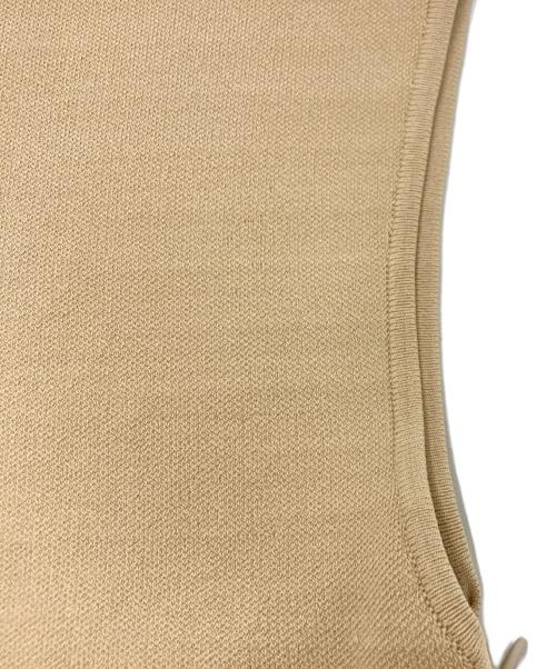 anuans（アニュアンス）anuans (アニュアンス) プリーツドッキングニットワンピース ベージュ サイズ:SIZE Sの古着・服飾アイテム