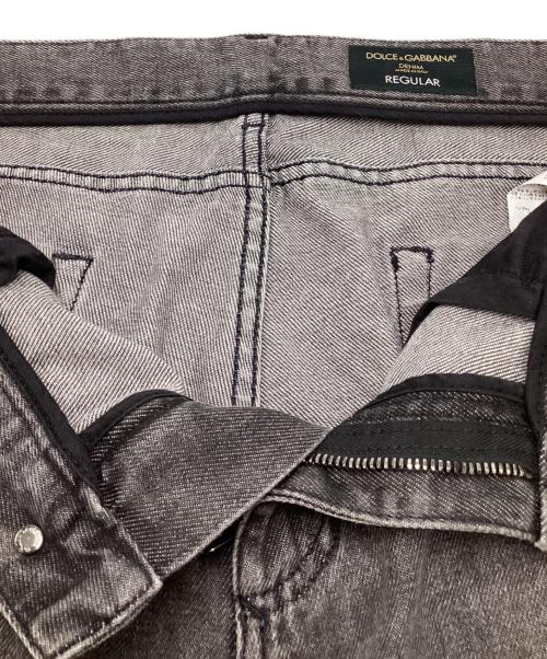 DOLCE & GABBANA（ドルチェ＆ガッバーナ）DOLCE & GABBANA (ドルチェ＆ガッバーナ) Destroyed Denim Jeans ブラック サイズ:SIZE 52の古着・服飾アイテム