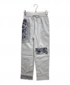 Acne studiosアクネ ストゥディオス）の古着「刺繍イージーパンツ」｜ブルー