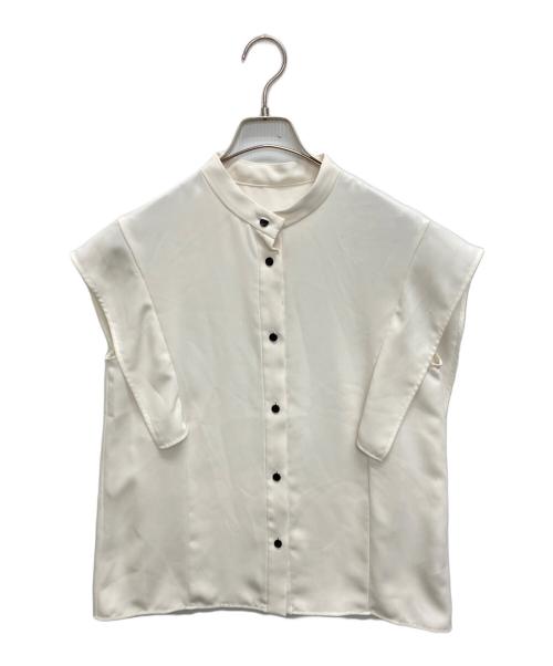 Noble（ノーブル）Noble (ノーブル) スクエアースリーブフロントオープンブラウス ホワイト サイズ:SIZE　FREEの古着・服飾アイテム