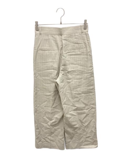 Noble（ノーブル）Noble (ノーブル) 麻ストレッチスラックスパンツ ベージュ サイズ:SIZE 38の古着・服飾アイテム