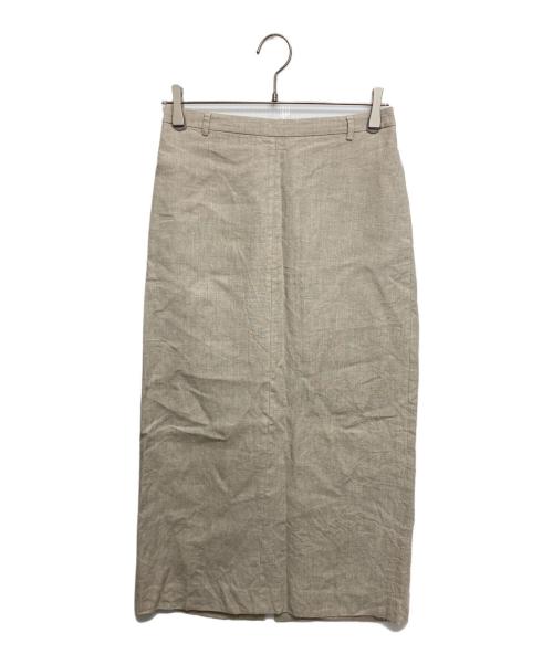 SLOBE IENA（スローブ イエナ）SLOBE IENA (スローブ イエナ) フレンチリネンタイトスカート ベージュ サイズ:SIZE 38の古着・服飾アイテム