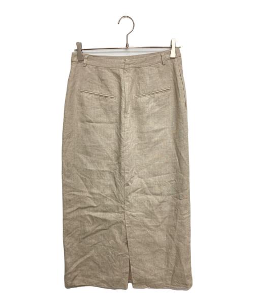 SLOBE IENA（スローブ イエナ）SLOBE IENA (スローブ イエナ) フレンチリネンタイトスカート ベージュ サイズ:SIZE 38の古着・服飾アイテム