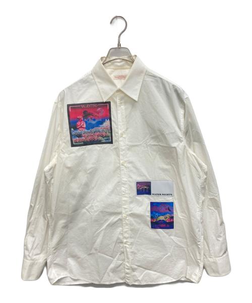 VALENTINO（ヴァレンティノ）VALENTINO (ヴァレンティノ) WATER NIGHTS オーバーサイズ シャツ ホワイト サイズ:SIZE 38の古着・服飾アイテム
