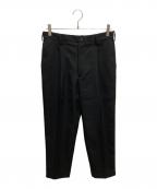 Graphpaperグラフペーパー）の古着「Selvage Wool Tapered Slacks」｜ブラック