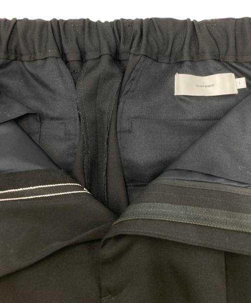 Graphpaper（グラフペーパー）Graphpaper (グラフペーパー) Selvage Wool Tapered Slacks ブラック サイズ:SIZE 1の古着・服飾アイテム