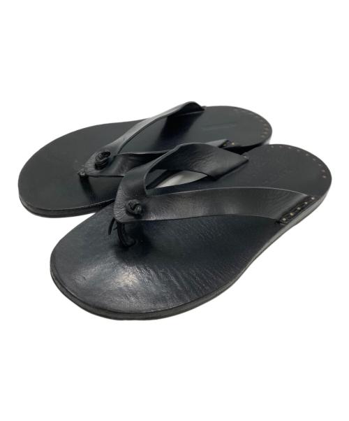 JIL SANDER（ジルサンダー）JIL SANDER (ジルサンダー) ポストサンダル ブラック サイズ:SIZE 40の古着・服飾アイテム