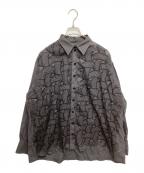NEMETHネメス）の古着「ロープ柄シャツ」｜グレー