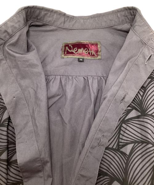 NEMETH（ネメス）NEMETH (ネメス) ロープ柄シャツ グレー サイズ:SIZE Mの古着・服飾アイテム