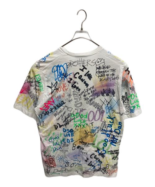 DSQUARED2（ディースクエアード）DSQUARED2 (ディースクエアード) マルチプリントTシャツ マルチカラー サイズ:SIZE Lの古着・服飾アイテム