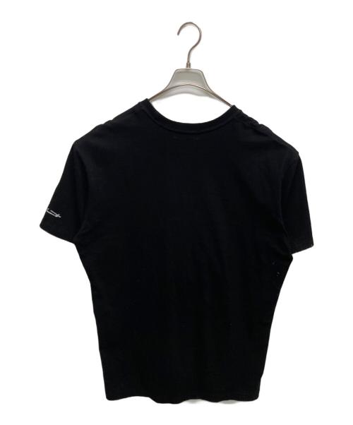 YOHJI YAMAMOTO（ヨウジヤマモト）YOHJI YAMAMOTO (ヨウジヤマモト) 袖ロゴプリントTシャツ ブラック サイズ:SIZE 4の古着・服飾アイテム