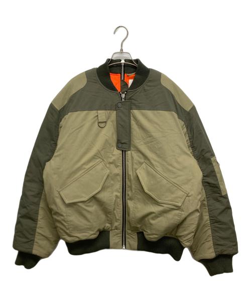 (di)vision（ディヴィジョン）(di)vision (ディヴィジョン) Tech Bomber Jacket カーキ サイズ:SIZE Mの古着・服飾アイテム