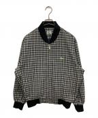 IZOD LACOSTEアイゾッド ラコステ）の古着「スイングトップハリントンジャケット」｜ホワイト×ブラック