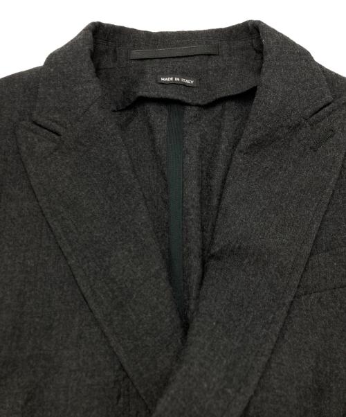 GIORGIO ARMANI（ジョルジョアルマーニ）GIORGIO ARMANI (ジョルジョアルマーニ) シワ加工ウールテーラードジャケット グレー サイズ:SIZE 50の古着・服飾アイテム