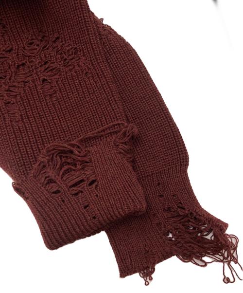 D.Nart.Ampta（ディー・ナート・アンプタ）D.Nart.Ampta (ディー・ナート・アンプタ) バラクラバドッキングニット ブラウン サイズ:SIZE Mの古着・服飾アイテム