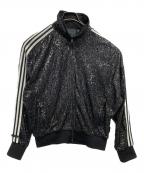 adidasアディダス）の古着「BLUE VERSION スパンコール トラックジャケット」｜ブラック