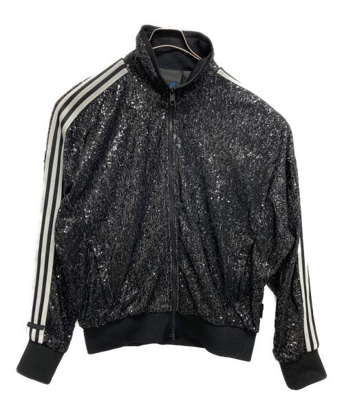 adidas（アディダス）adidas (アディダス) BLUE VERSION スパンコール トラックジャケット ブラック サイズ:SIZE Mの古着・服飾アイテム